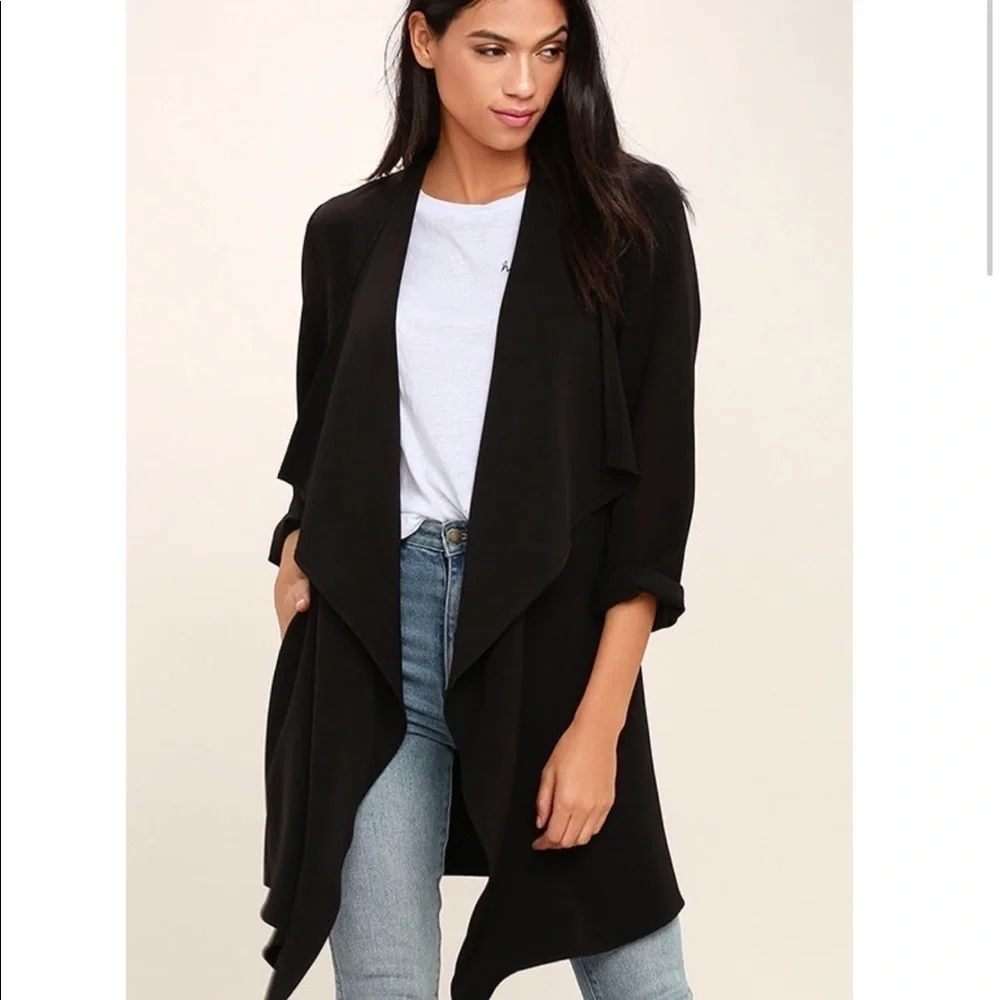 Thread & Supply Open Front Trench Black S